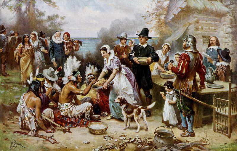 Jean Leon Gerome Ferris The First Thanksgiving China oil painting art